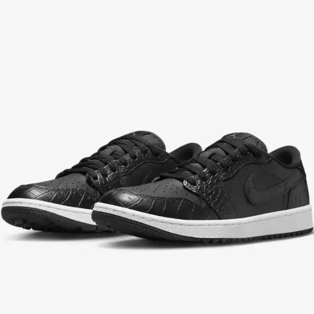 Nike Air Jordan 1 Low Golf Shoes Black Croc Men’s Size 4.5 NEW Women’s 6